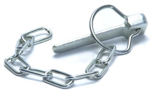Trailer Flat Cotter Pin & Chain: plated