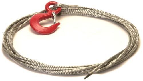 Trailer Winch Cable with Snap Hook: 6mm x 7.5M
