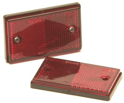 Trailer Reflectors: Red - Rear: (pack 2)