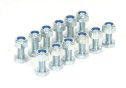Trailer Bolt Kit: M8 x 25mm bolts & nuts - pack 12