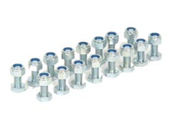 Trailer Bolt Kit: M10 x 25mm bolts & nuts - pack 16