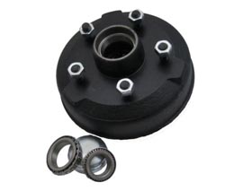 Trailer Brake Drum - Peak 250 x 40 - 5 stud 6.5" PCD