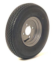 Trailer Wheel: 400x8 4ply 4x4" pcd