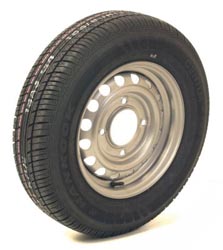 Trailer Wheel: 165x13 8ply 4x5.5" pcd