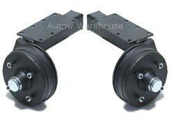 Pair of Braked Trailer Suspension Units - 1300kg Peak