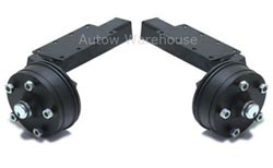 Pair of Braked Trailer Suspension Units - 1500kg Peak