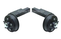 Pair of Braked Trailer Suspension Units - 1800kg Peak