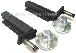 Unbraked Trailer Suspension Kit - 500kg Peak Units & Hubs