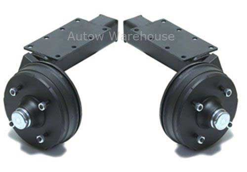 Pair of Braked Trailer Suspension Units - 750kg Peak
